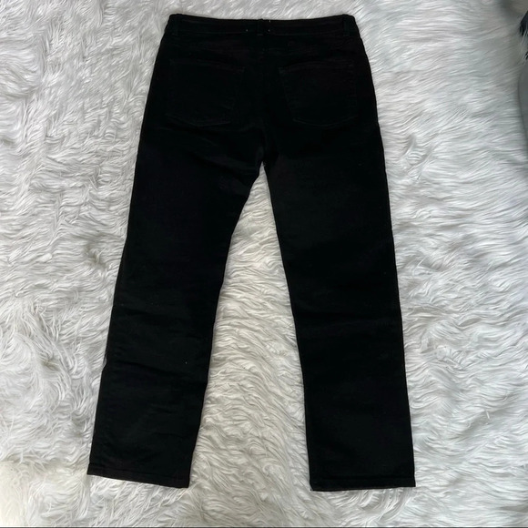 Acne Row Slouchy Straight Jeans Black Designer Casual Women’s Denim 26 - Picture 9 of 11